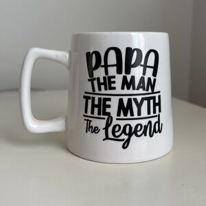 Papa Coffee Mug Cup the man myth legend ceramic Dad Father Grandpa Grandfather